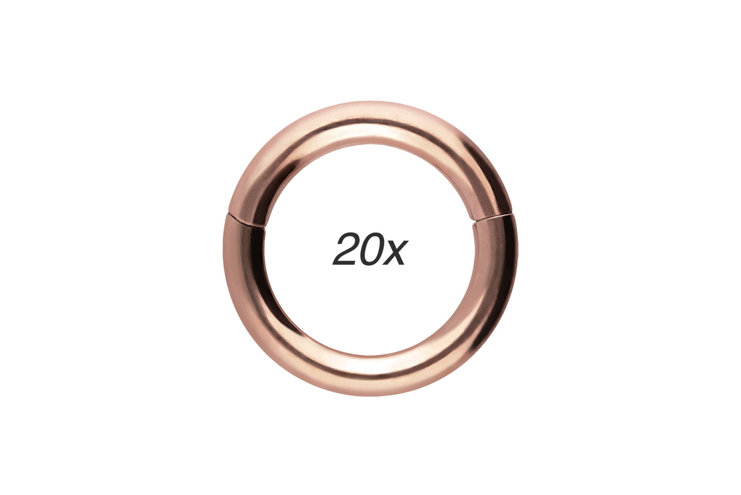SET Chirurgenstahl Segmentring Clicker Piercing